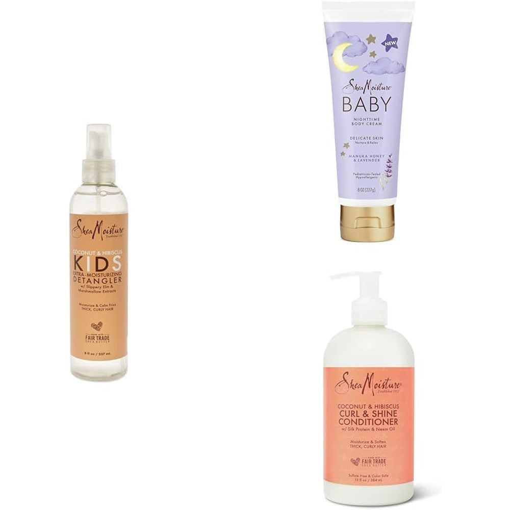 SheaMoisture Curl & Shine Conditioner, Baby Moisturizer Manuka Honey & Lavender, Kids Extra Moisturizing Detangler