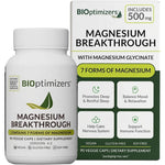 BIOptimizers Magnesium Breakthrough Supplement With 500mg Of 7 Forms Of Magnesium For Sleep And Cognitive Function 90 Veggie Capsules