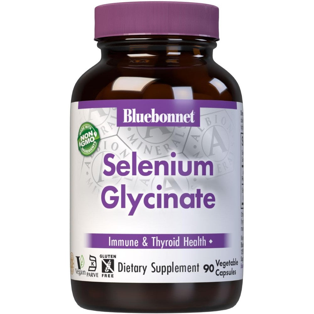 Bluebonnet Nutrition Albion Selenium Glycinate front bottle view for immune support