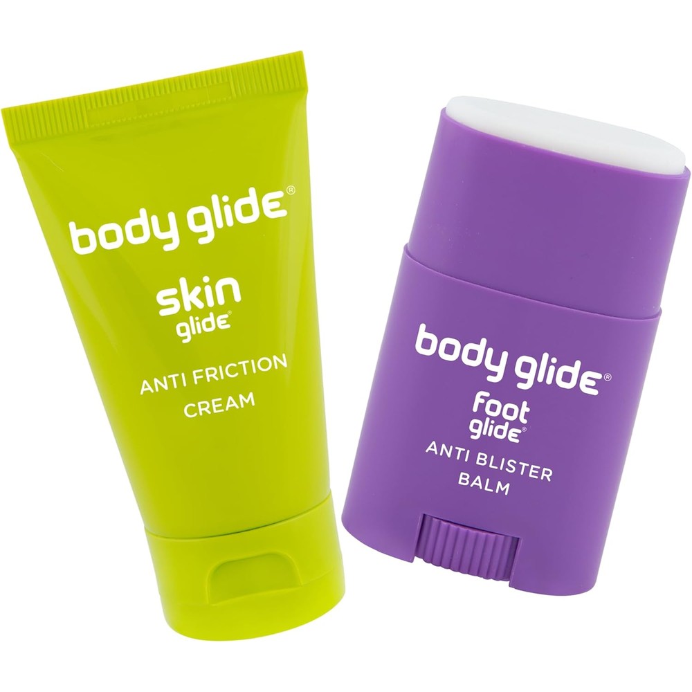 Body Glide Skin Glide & Foot Glide Gift Set | Blister Protection and Anti Chafing Cream | Complete Skin Protection for Sports, Play & Everyday | 1.6oz Skin Glide & 0.8oz Foot Glide