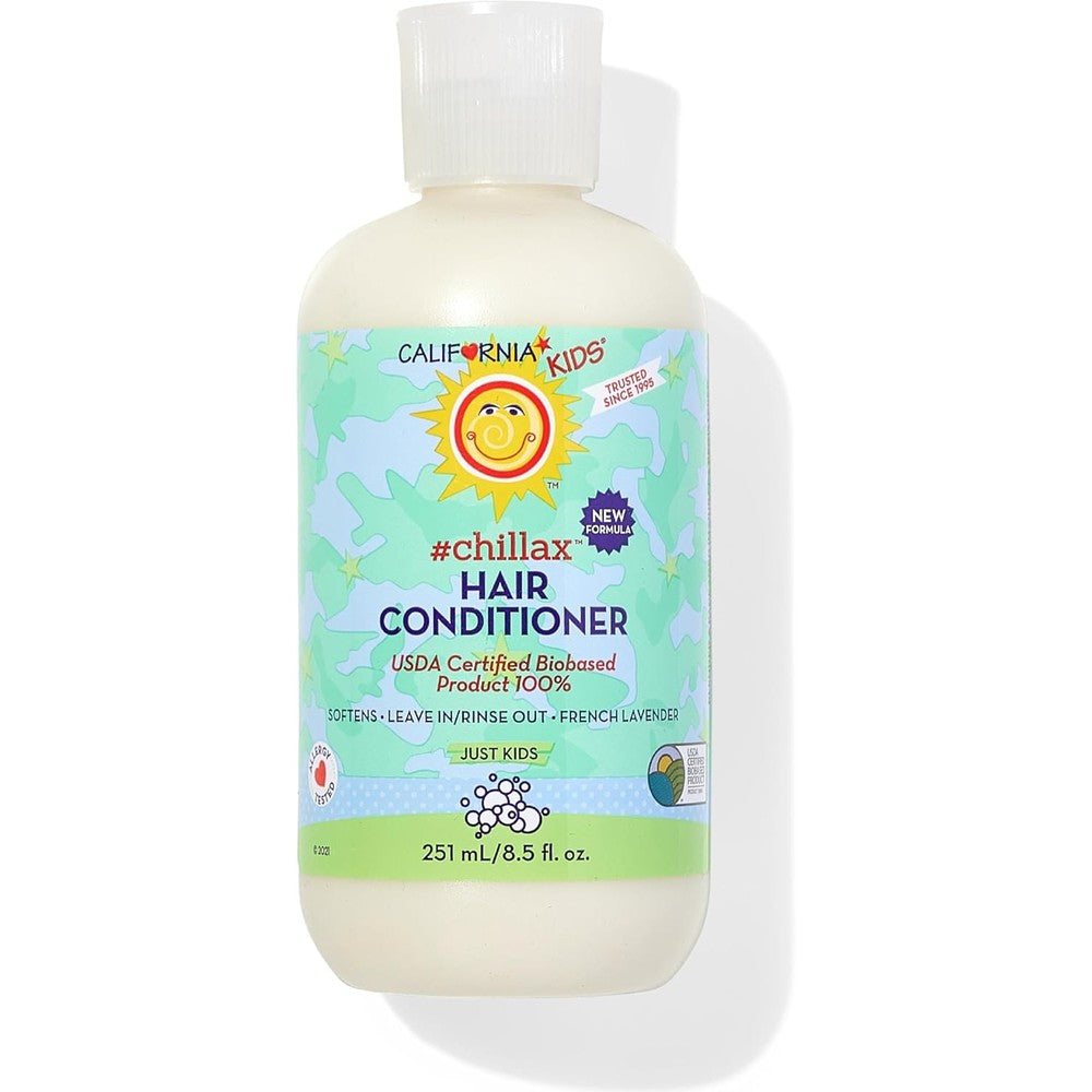 California Kids Conditioner | #Chillax | Lavender Scent | 100% Plant-Based | Rinse-out or Leave in Conditioner | Moisturizing | 251mL / 8.5 oz
