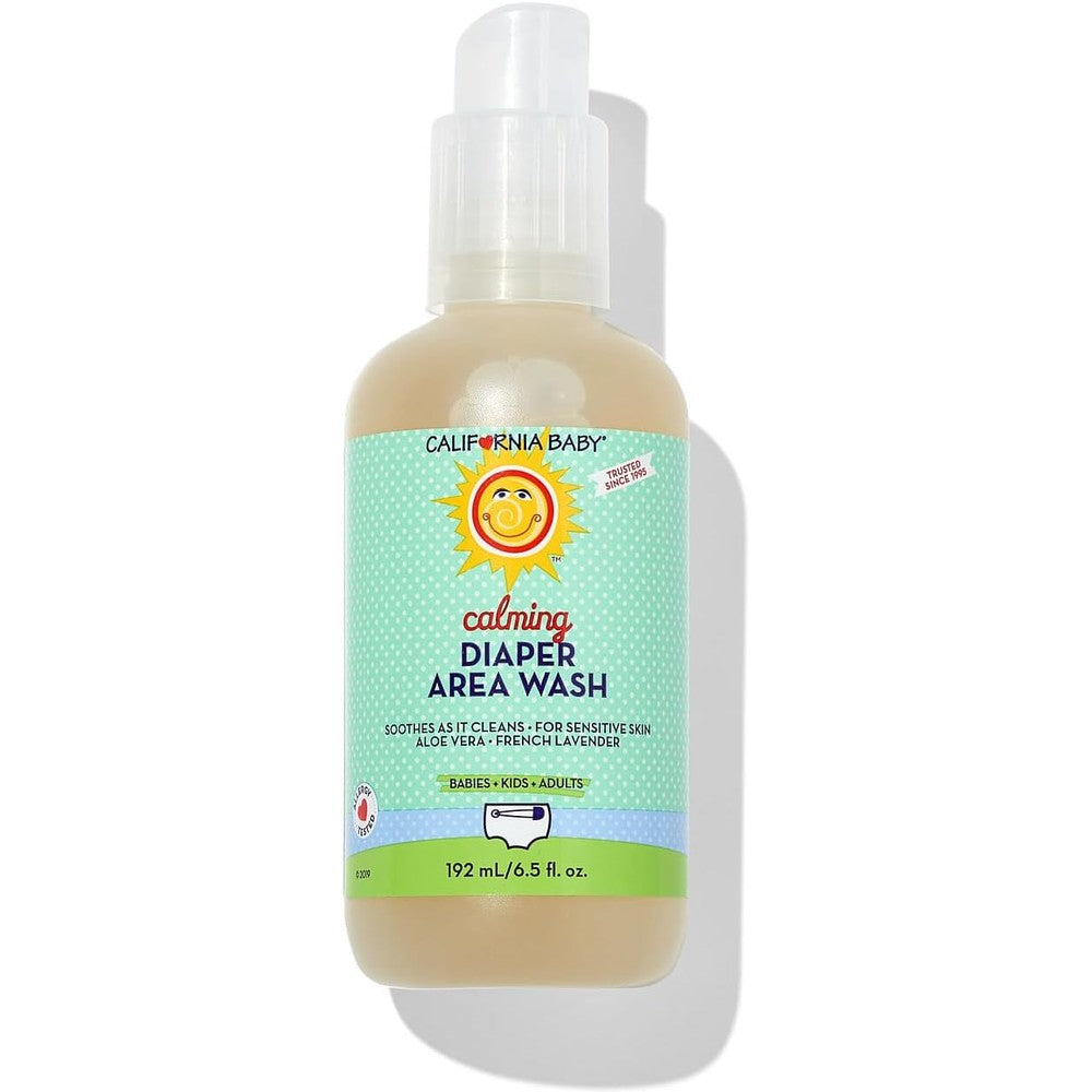 California Baby Diaper Spray | Cleans Better Than Baby Wipes | Gentle Alternative to Wet Wipes | Soothing Aloe | Diaper Bag Essentials | 6.5 oz.