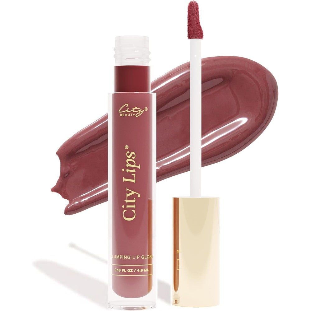 City Beauty City Lips Plumping Lip Gloss clear shade front view