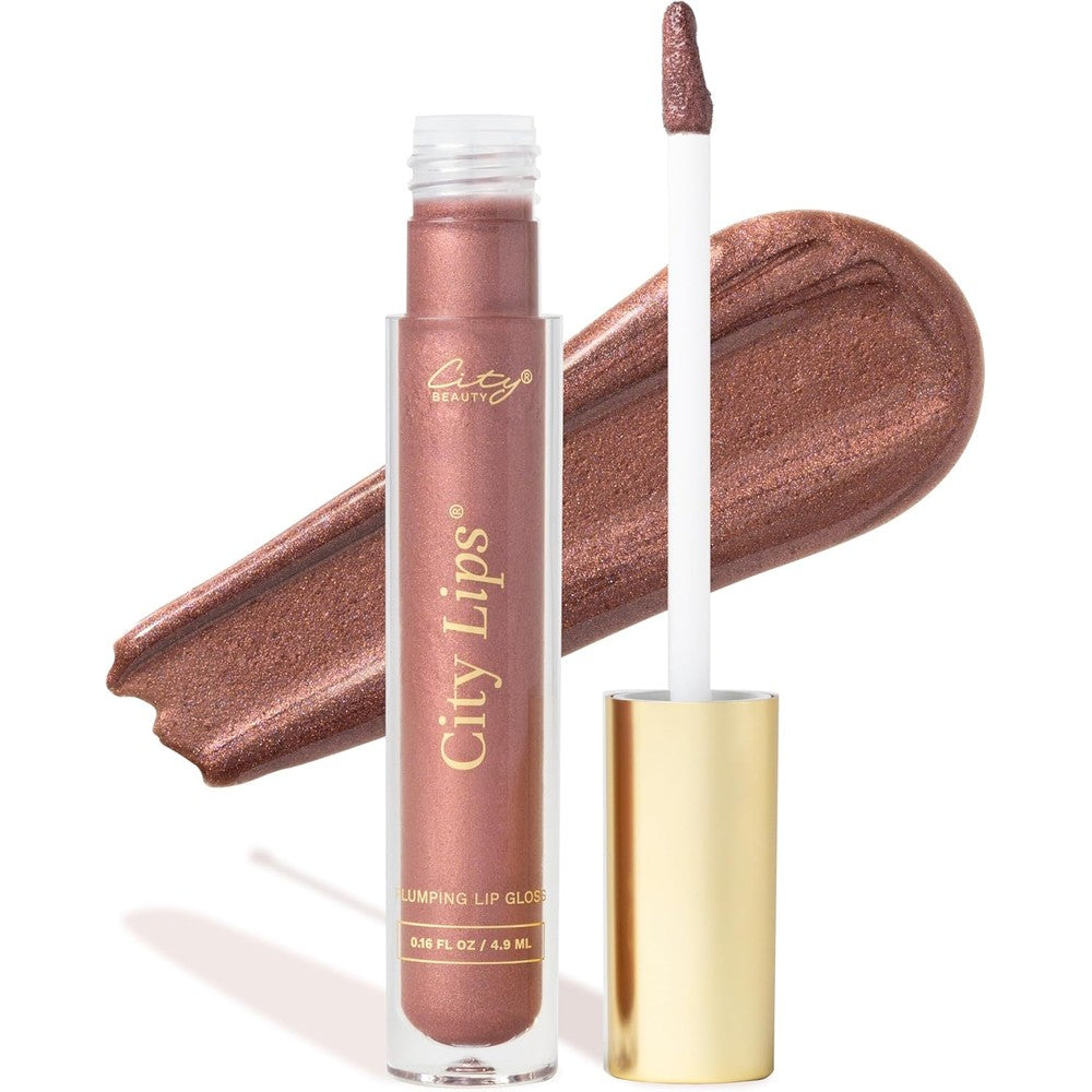 City Beauty City Lips Plumping Lip Gloss front view high shine volumizing gloss