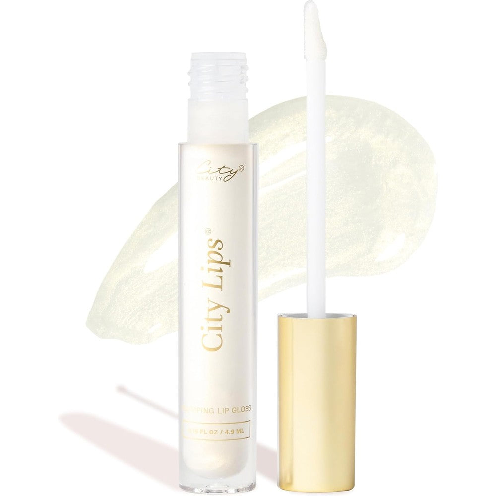 City Beauty City Lips Midnight Sparkle plumping lip gloss front view
