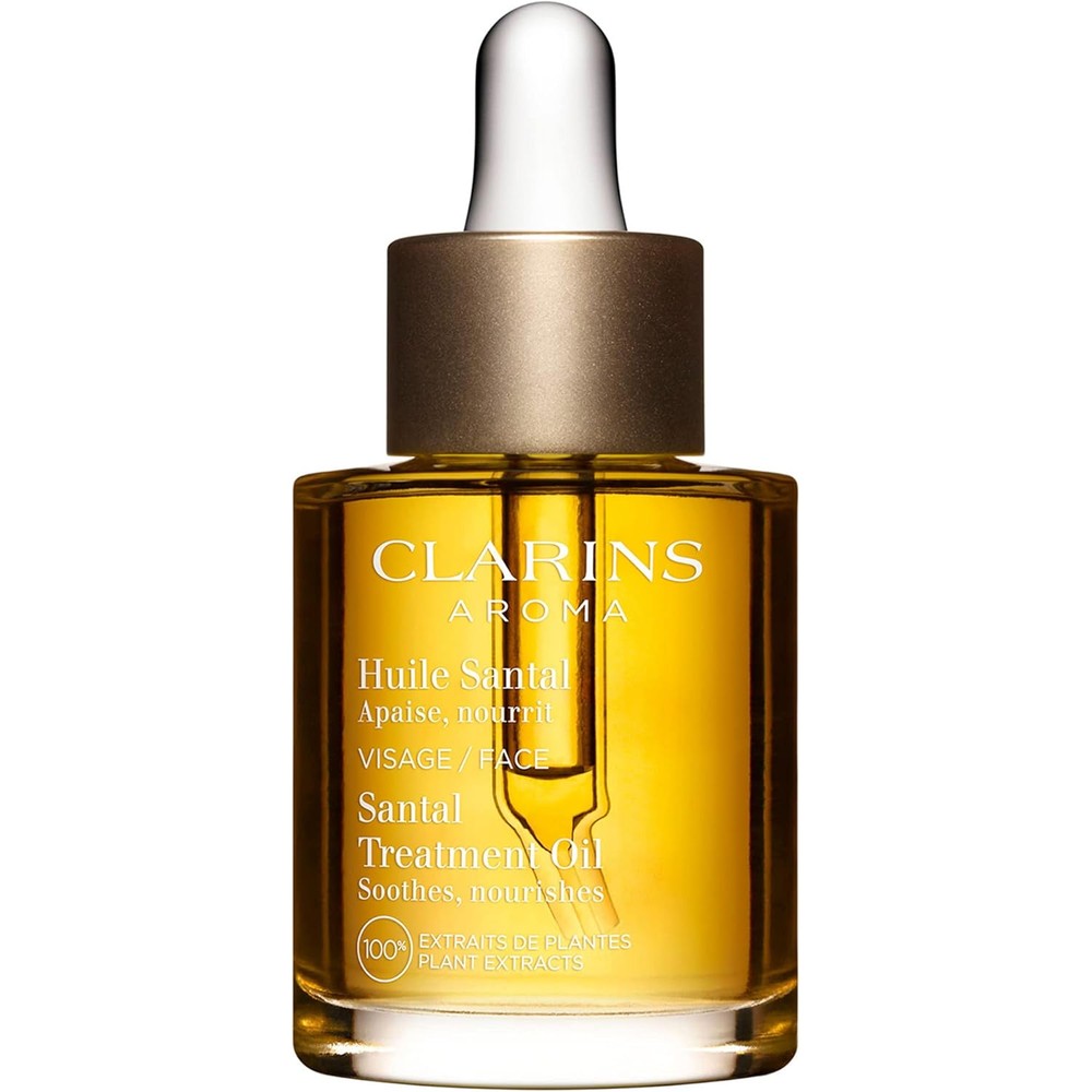 Clarins Santal Face Treatment Oil 30 Milliliters bottle front view