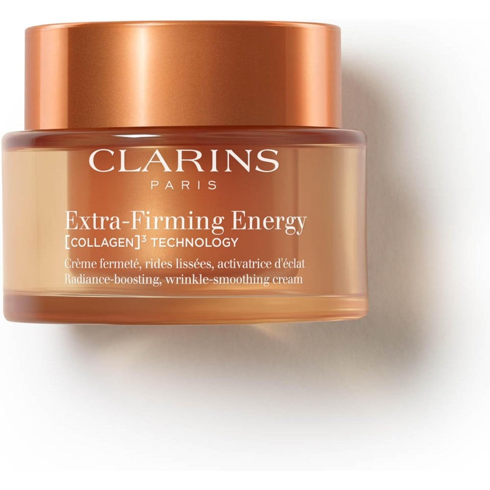 Clarins Extra-Firming Energy Face Moisturizer 1.7 Ounces front view of the premium refillable jar.