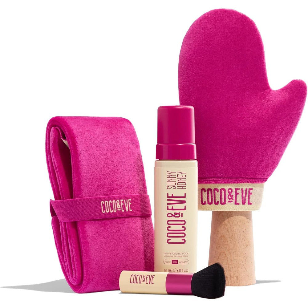 Coco and Eve Bali Bae Self Tan Set Dark front view