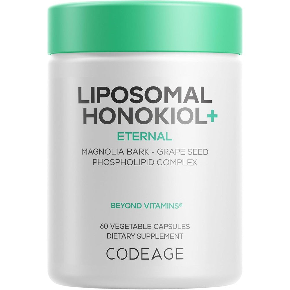 Codeage Liposomal Honokiol supplement bottle front view wellness capsule