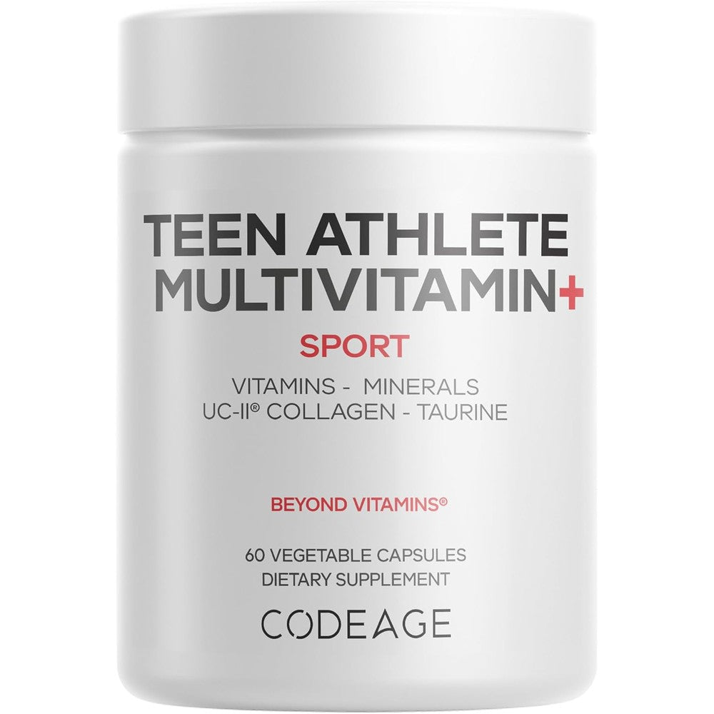 Codeage Teen Athlete Multivitamin Sports Supplement Electrolytes 60 Capsules