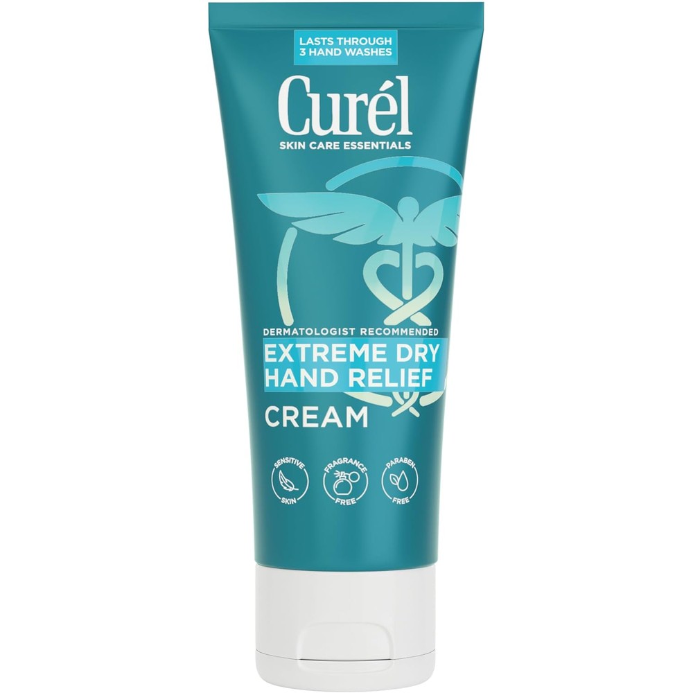 Curel extreme dry hand relief cream front view tube