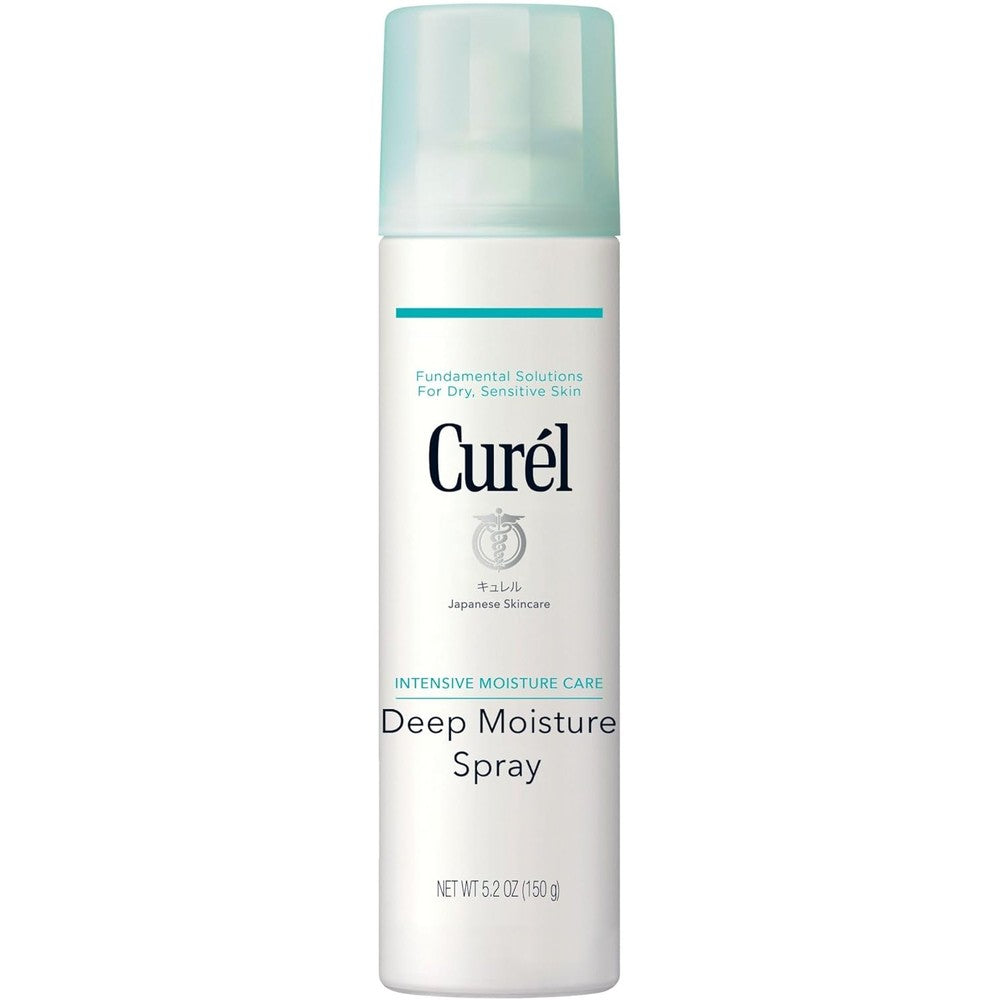 Curel Japanese Skin Care Deep Moisture Spray, Moisturizer for Dry Skin, Face Hydrating Spray with Ceramides, 5.2 Oz