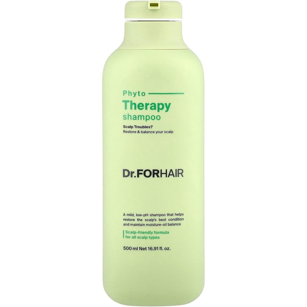 Dr.FORHAIR Folligen Phyto Therapy Shampoo 500 milliliter front view for sensitive scalp care