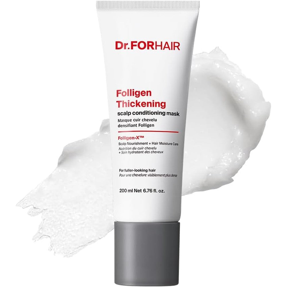 Dr.FORHAIR Folligen Thickening Scalp Conditioning Mask front view tube for hair thinning treatment