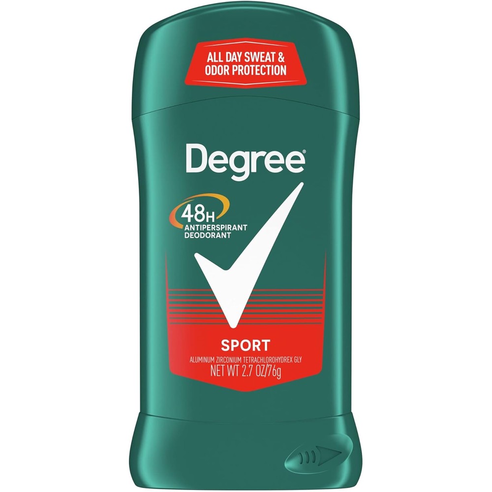 Degree Men Sport Antiperspirant Deodorant stick front view for daily sweat defense