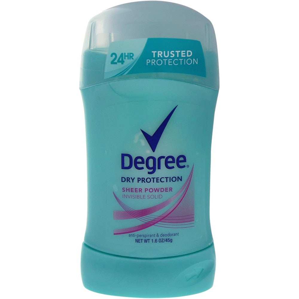 Degree Women Dry Protection Sheer Powder Invisible Solid Body Responsive Antiperspirant Deodorant Stick, 1.6 Ounce