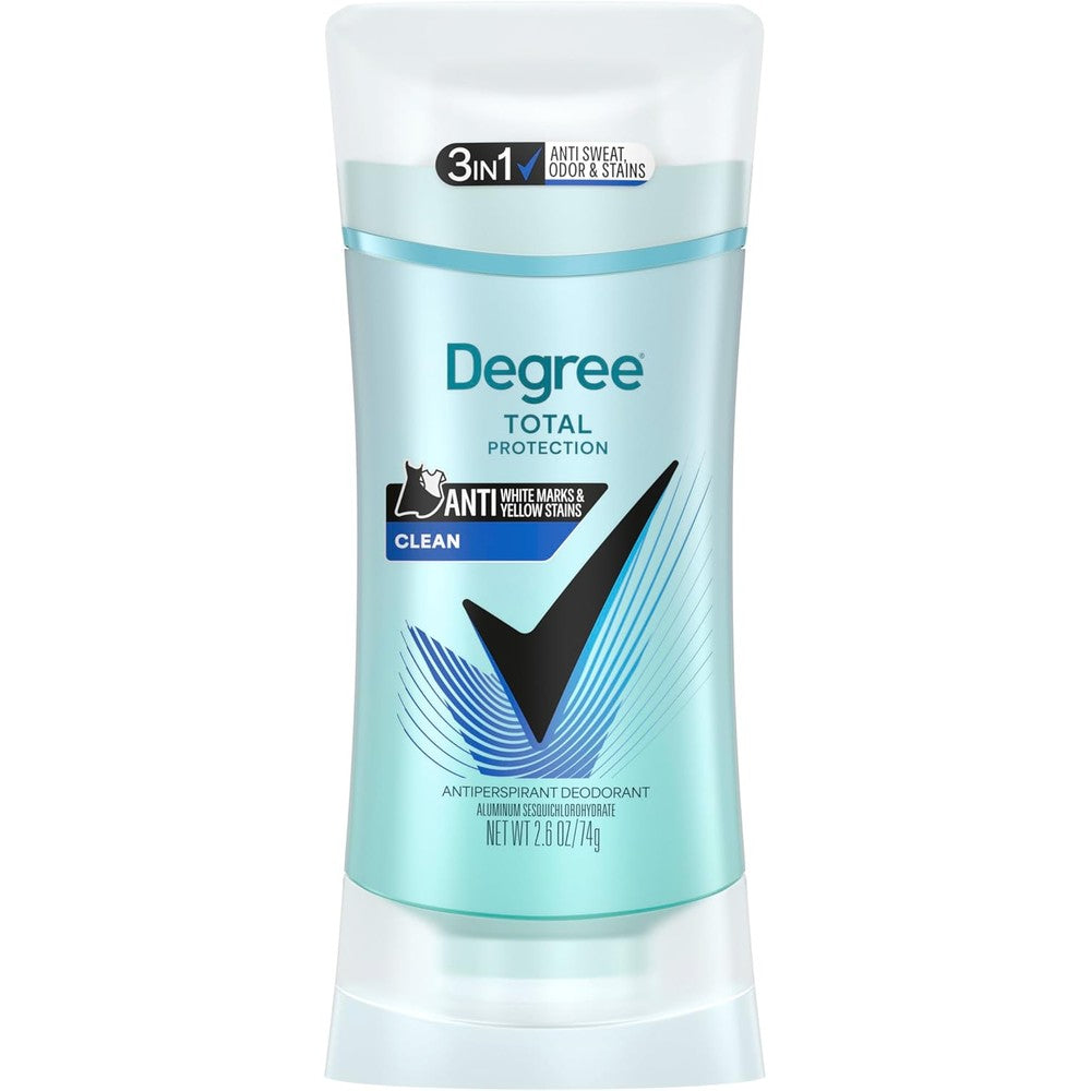Degree Ultra Clear Pure Clean Female Antiperspirant Deodorant Stick 2.6 Oz