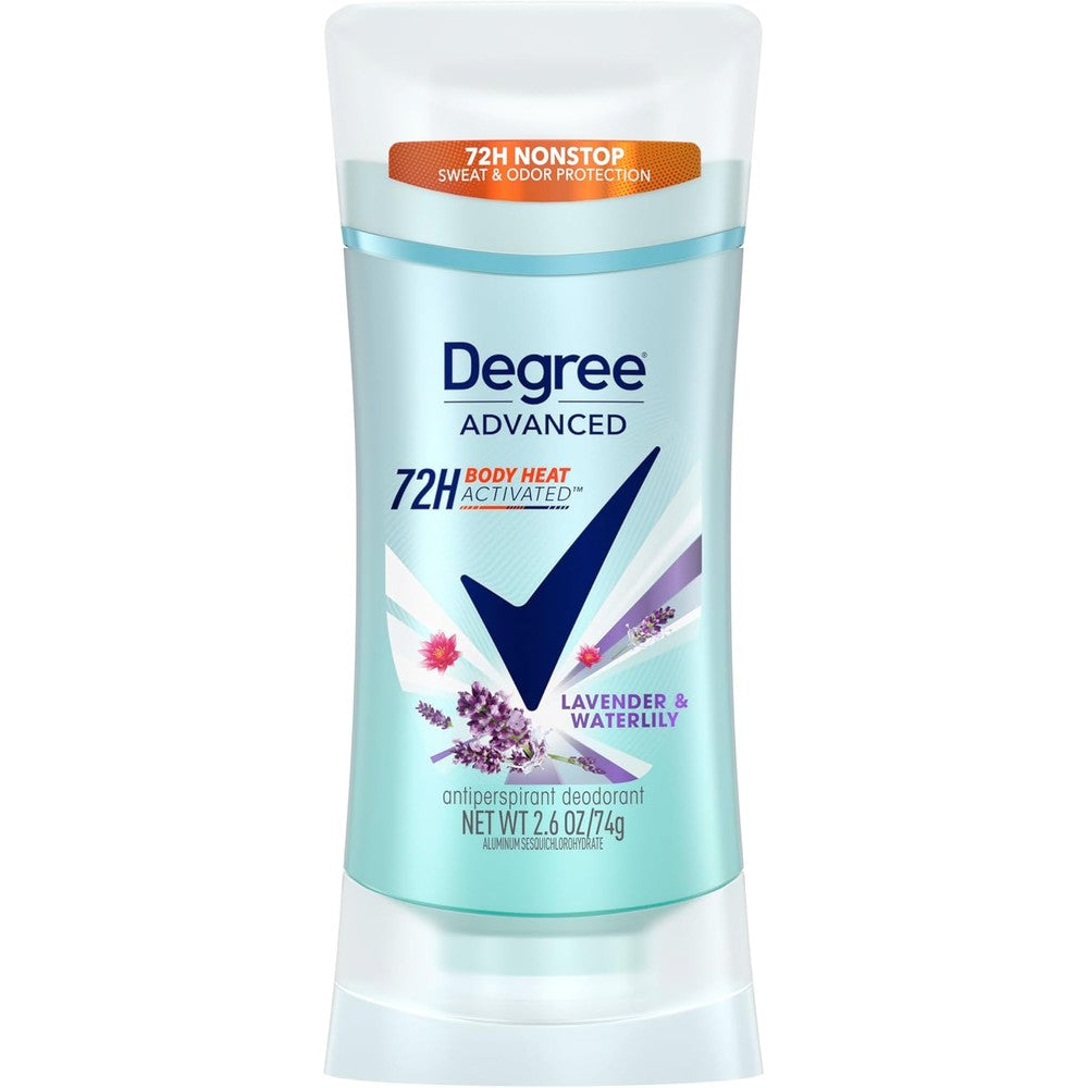 Degree Women Advanced Protection Antiperspirant Lavender Waterlily front view stick packaging