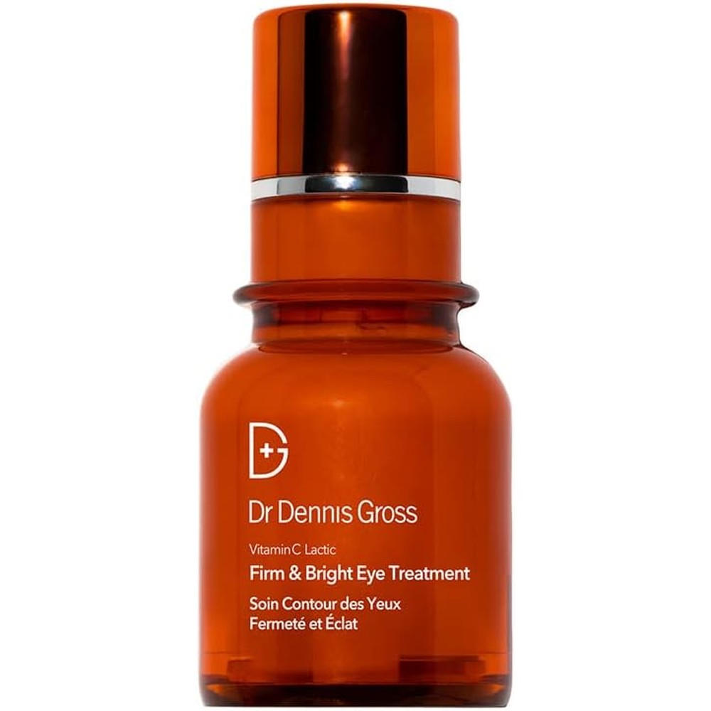 Dr. Dennis Gross Vitamin C Lactic Firm & Bright Eye Treatment | Silky, Lightweight, Fast-Absorbing Treatment to Improve Puffiness, Dark Circles, and Wrinkles Around the Eyes | 0.5 oz