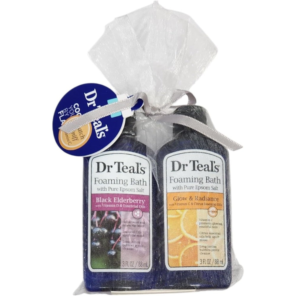 Dr Teals Foaming Bath Gift Set front view authentic wellness bubble bath