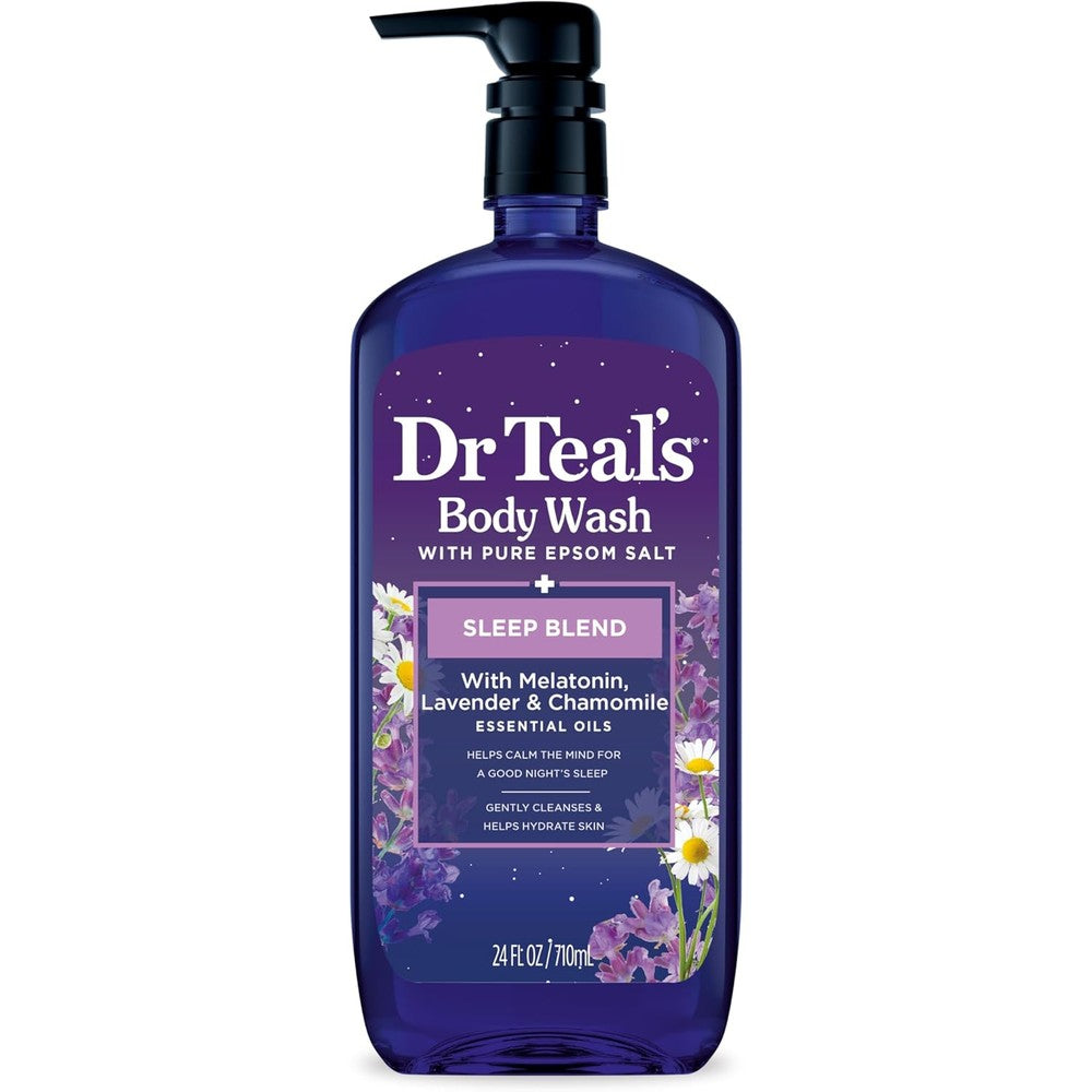 Dr Teals Sleep Body Wash with Melatonin front view bottle