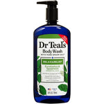 Dr Teal's Eucalyptus and Spearmint Body Wash front view for therapeutic shower routine.