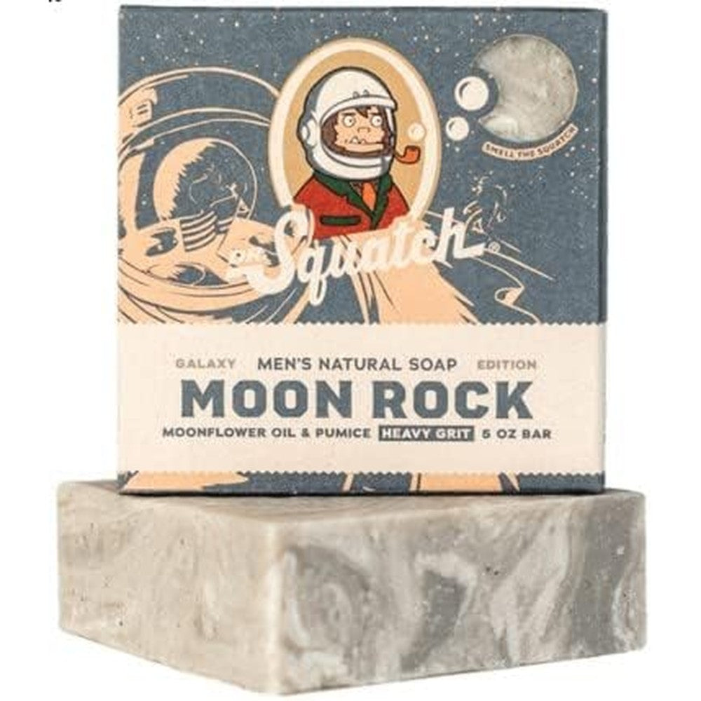 Dr. Squatch Limited Edition Moon Rock natural bar soap for men front packaging view