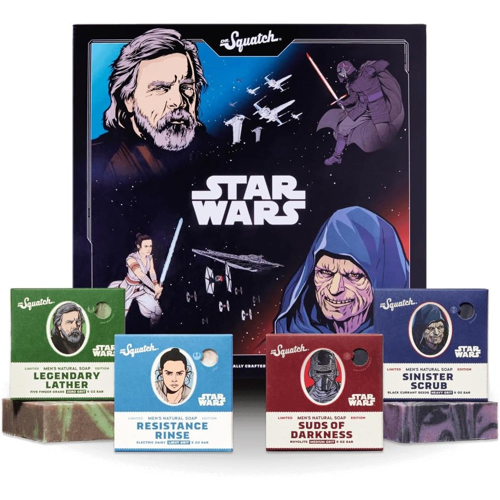 Dr. Squatch Star Wars Soap Episode II collector box front view showing limited edition packaging.