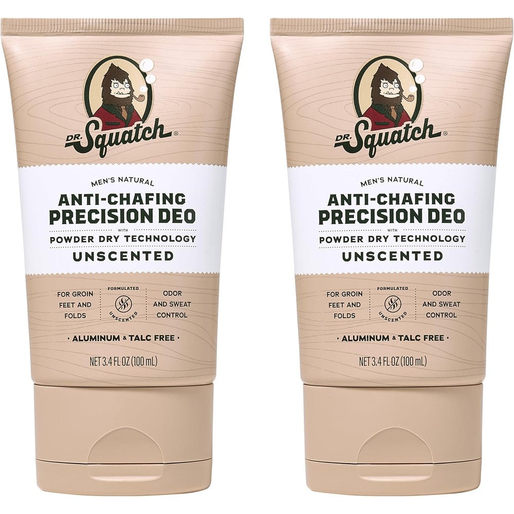 Dr Squatch Whole Body Deodorant for Men two pack front packaging