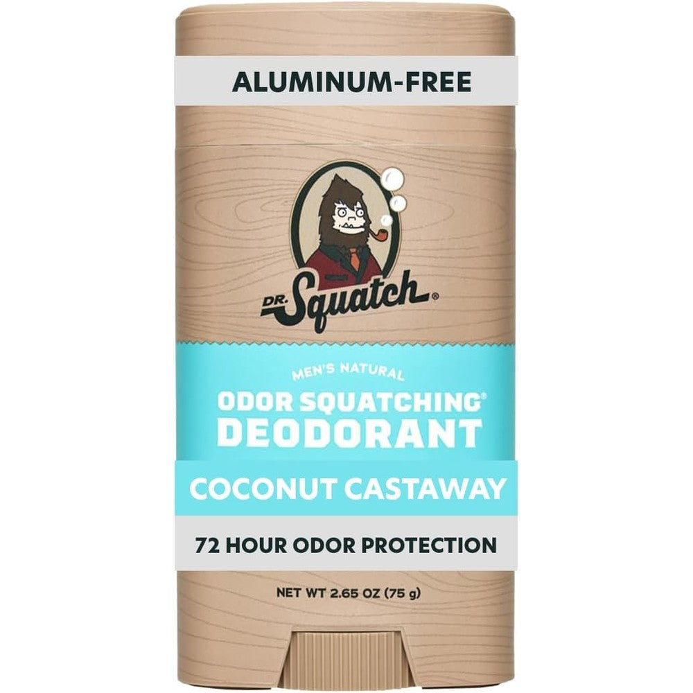 Dr. Squatch Natural Men's Deodorant Coconut Castaway front view