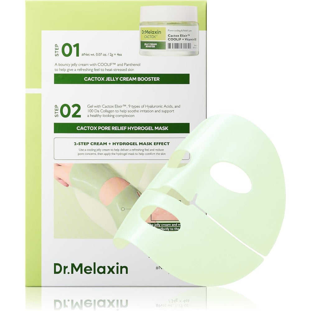 Dr.Melaxin Cactox De-Puffing Pore Tox Gel Mask front packaging