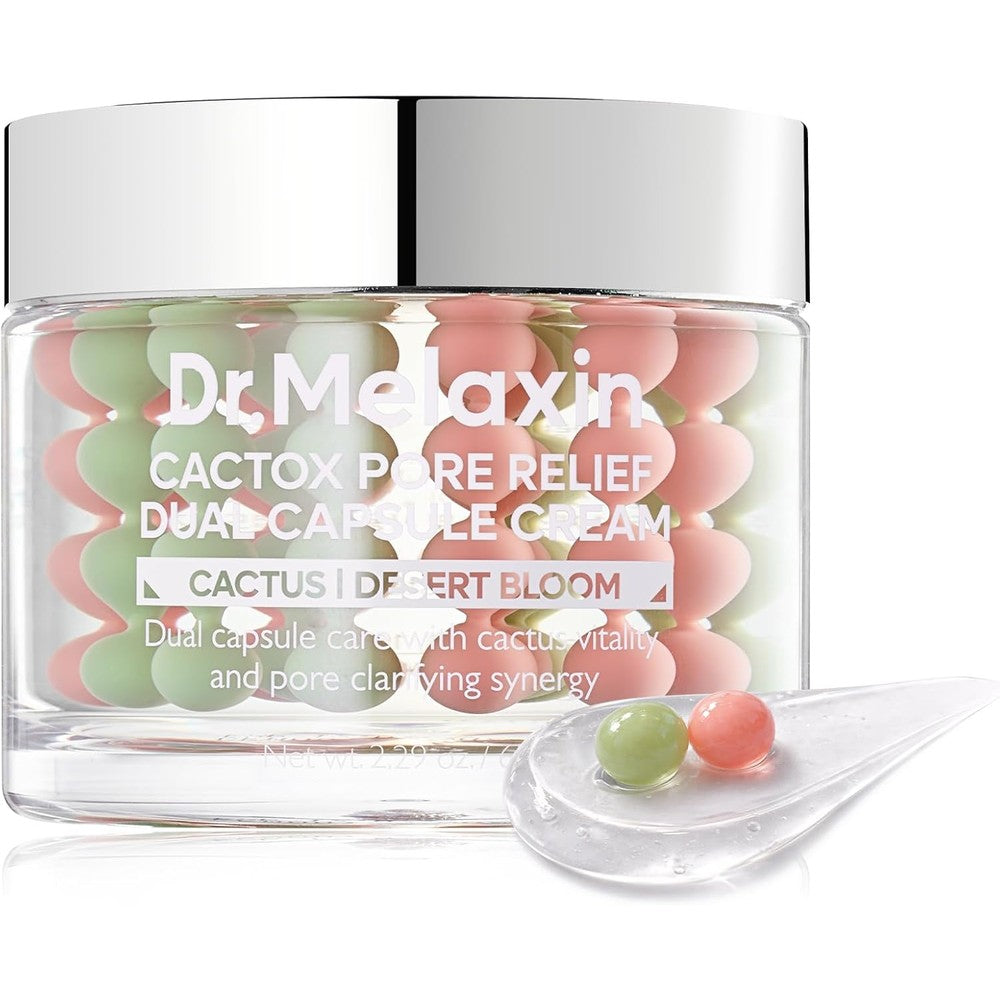 Dr.Melaxin Cactox Pore Relief Dual Capsule Cream jar front view