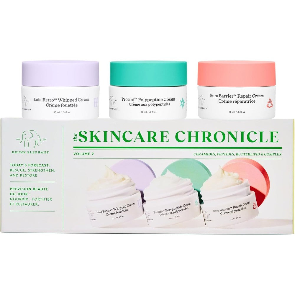 Drunk Elephant Skincare Chronicles Travel Size Moisturizer Trio Fragrance Free