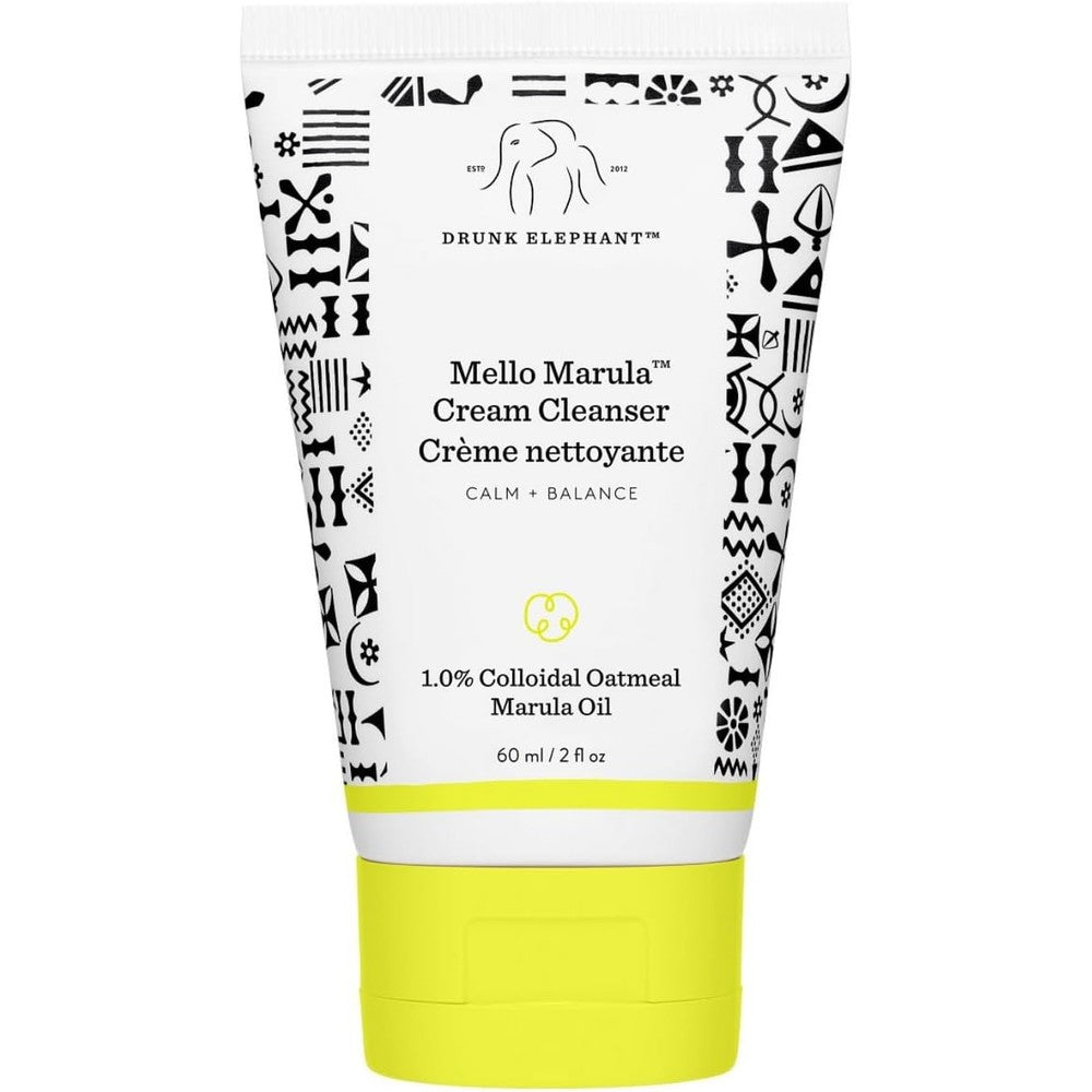 Drunk Elephant Mello Marula Cream Cleanser front view calming face wash tube