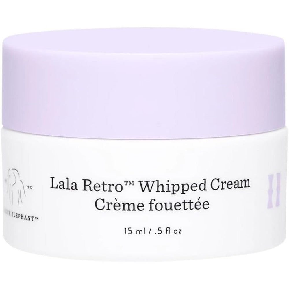 Drunk Elephant Lala Retro Whipped Cream jar front view