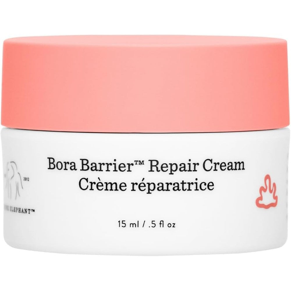 Drunk Elephant Bora Barrier Repair Cream jar front view for dry skin