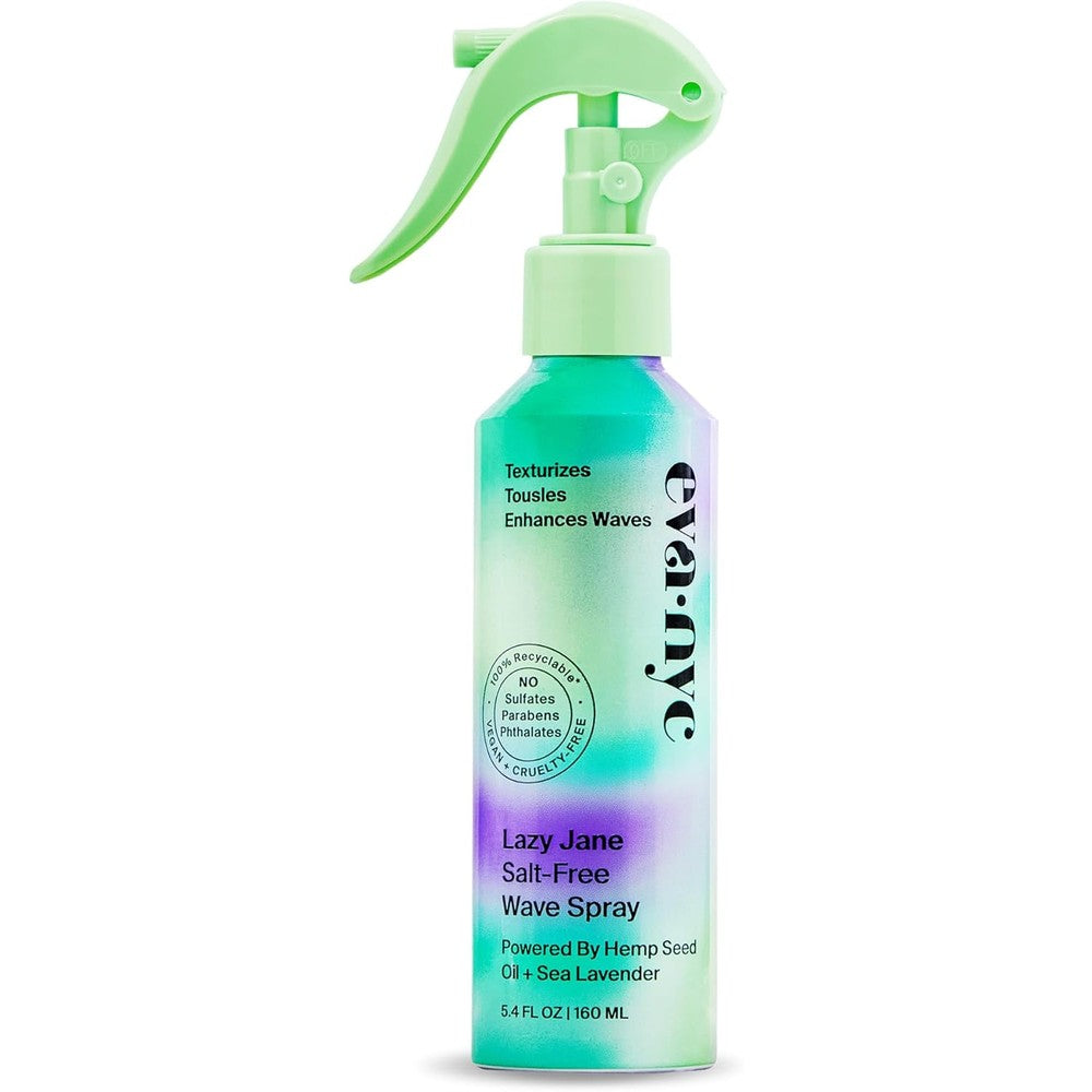 Eva NYC Lazy Jane Salt Free Wave Spray front view bottle for natural beach waves