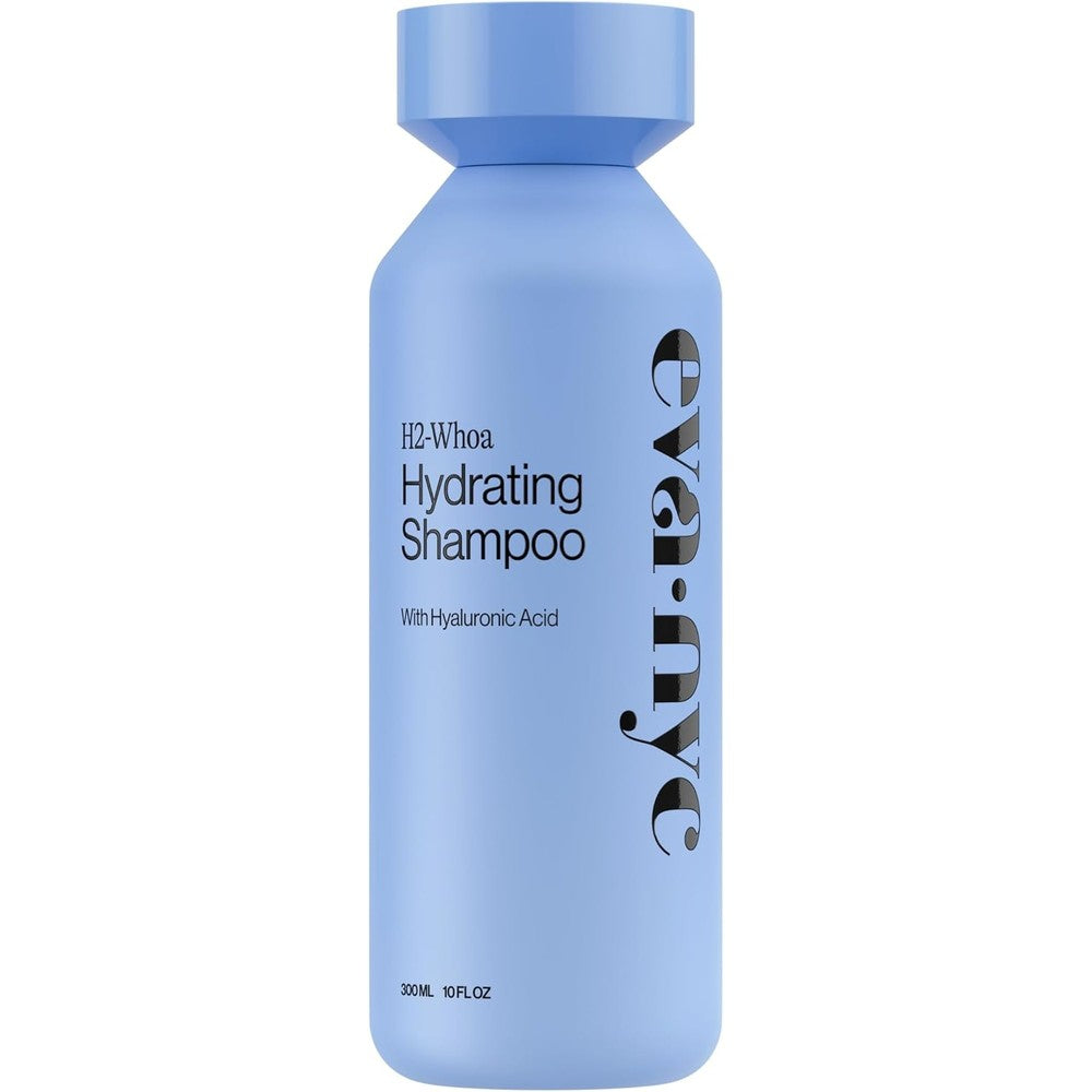 Eva NYC H2-Whoa Hydrating Shampoo front view bottle for dry hair care