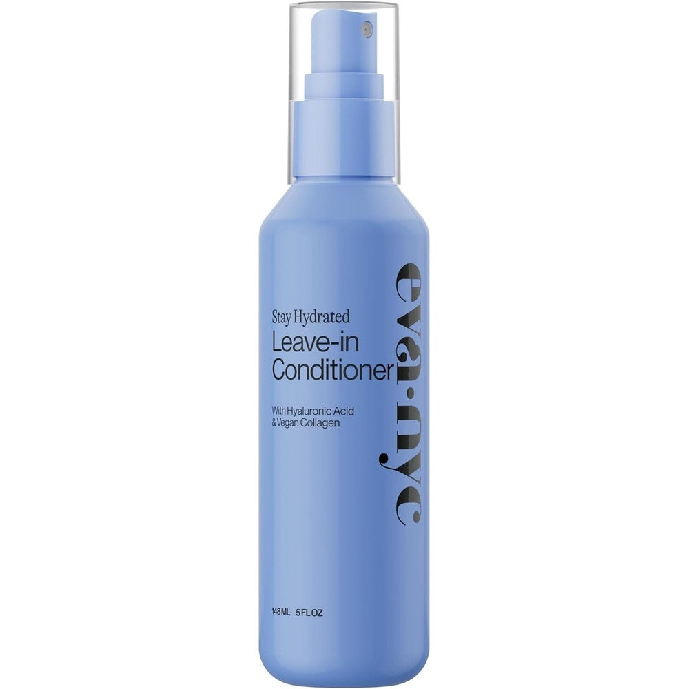 Eva NYC Hydrating Leave In Conditioner Spray front view light blue bottle
