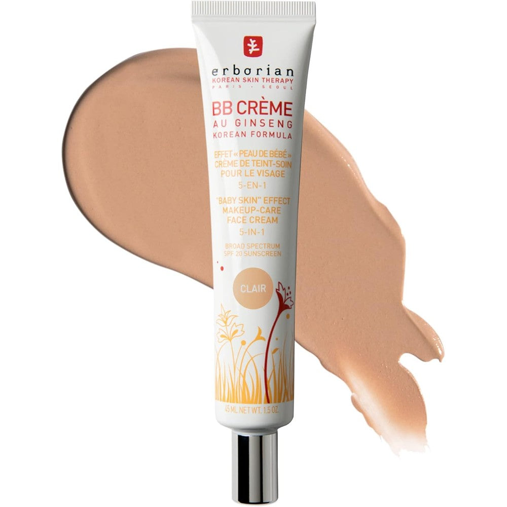 Erborian BB Cream Matte Beauty Balm tube front view showcasing Korean skincare hybrid packaging