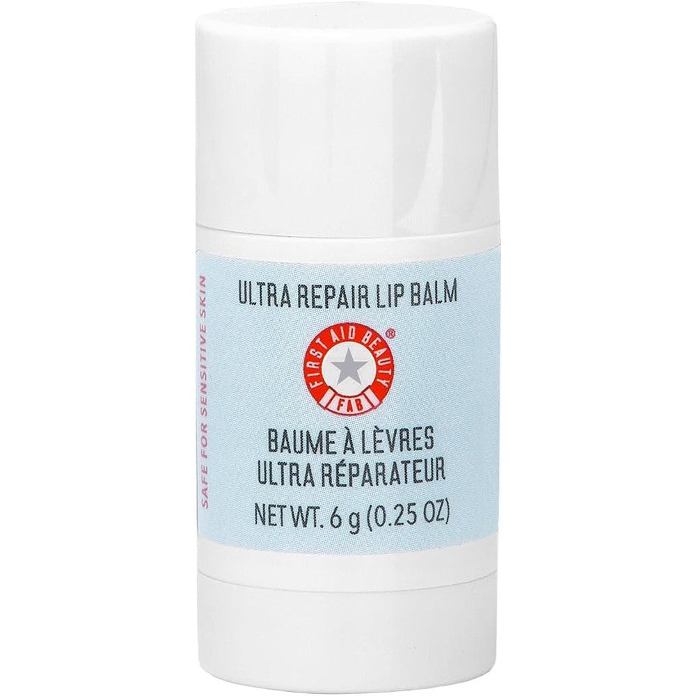 First Aid Beauty Ultra Repair Lip Balm front view packaging for dry lip hydration
