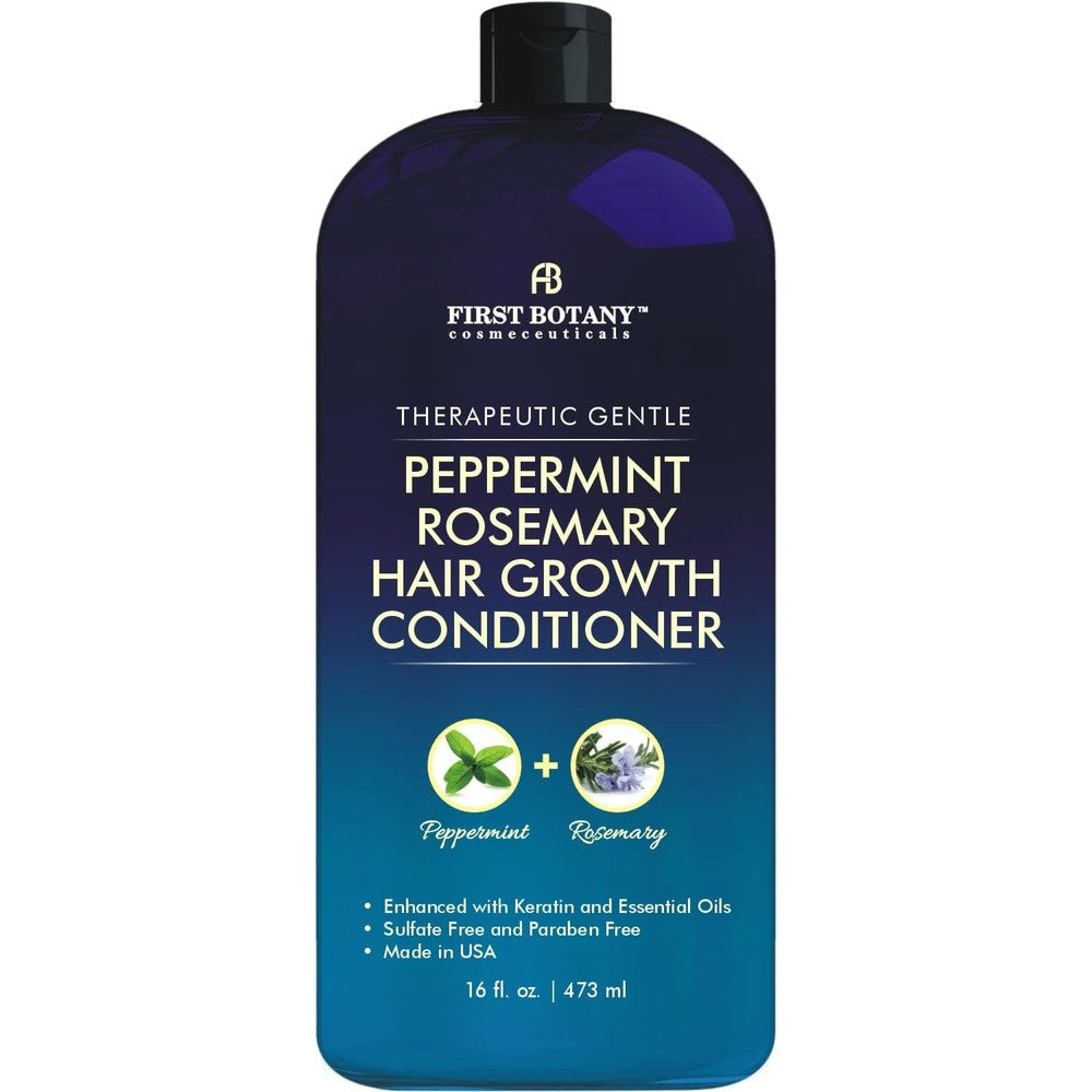First Botany Peppermint Rosemary Hair Regrowth Conditioner front view bottle