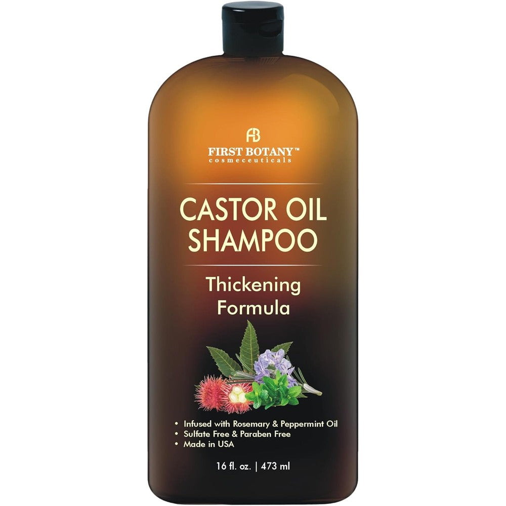 First Botany Castor Oil Anti Hair Loss Shampoo front view bottle