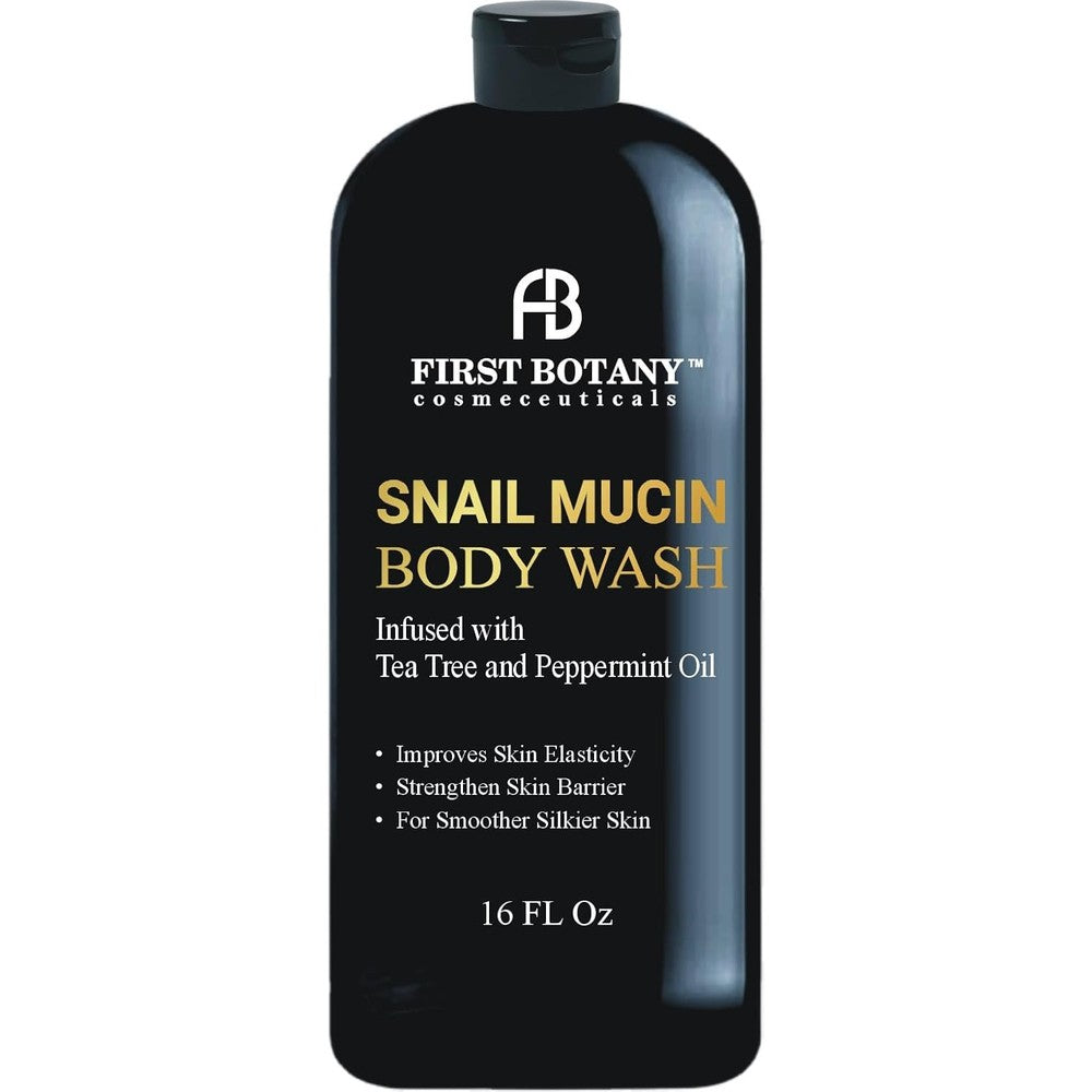 First Botany Tea Tree Snail Mucin Body Wash front view bottle for body odor control