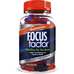 FOCUSFACTOR Nootropic Gummies, Memory Supplement for Brain, Phosphatidylserine, Bacopa, Huperzine A, 100 Count
