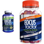 Focus Factor Adults Extra Strength, 120 Count - Brain Supplement for Memory, Concentration & Nootropic Gummies, Memory Supplement for Brain, Phosphatidylserine, Bacopa