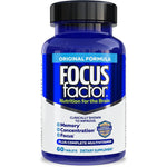 Focus Factor Nutrition for The Brain, Improved Memory & Concentration Brain Supplement, Complete Multivitamin with Vitamins B6, B12, D, Bacopa Monnieri & Tyrosine, 60 Count