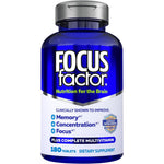 Focus Factor Brain Supplement Multivitamin Improve Memory and Clarity Boost Concentration Neuro Energy Learning Reasoning for Men and Women 180 Tablets