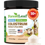 ForestLeaf Colostrum Powder 50% IgG Highest Pure Concentration, Grass Fed Colostrum Supplement for Gut Health, Immune Support and Muscle Recovery, Bovine Colostrum for Humans, Unflavored, 45 Servings