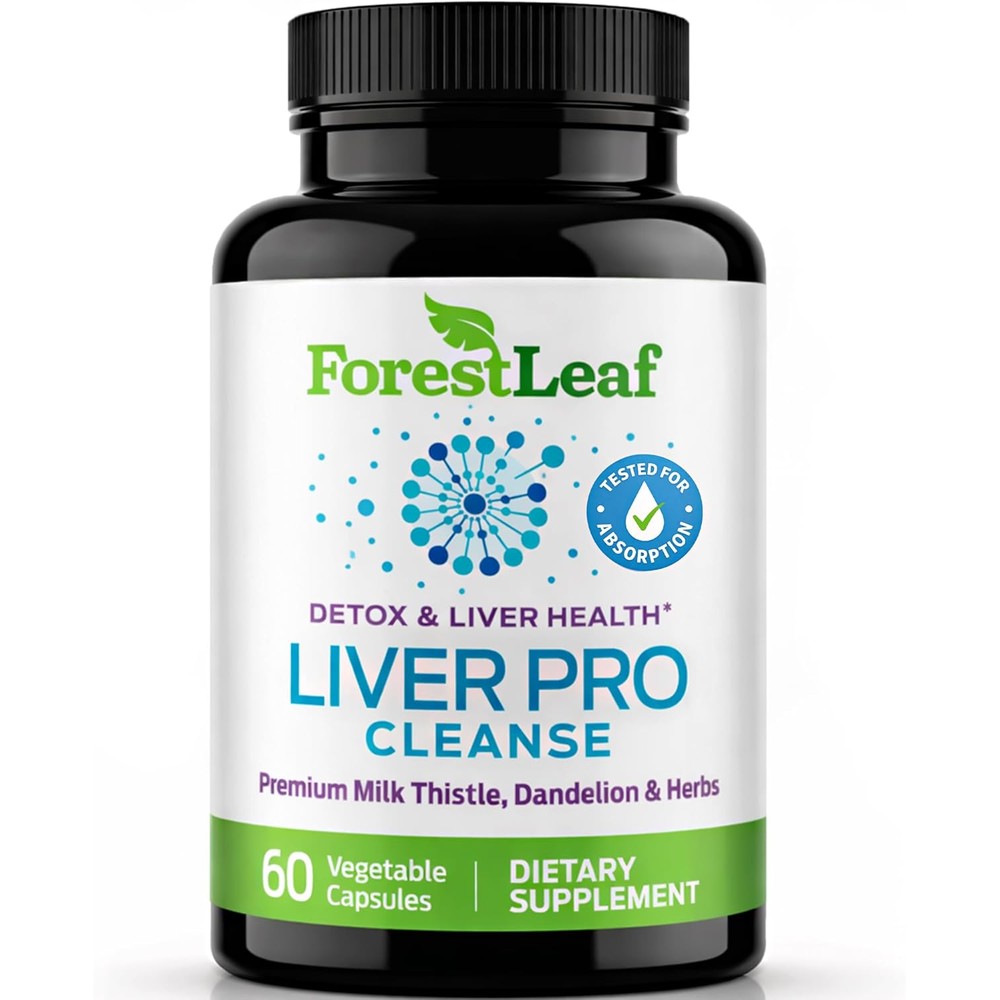 Liver Cleanse Detox & Repair - Fatty Liver Repair Detox Complex Supplement w/Choline, Zinc, Milk Thistle, Dandelion Root, Turmeric, Burdock, Artichoke - Liver Support Supplement | 60 Caps